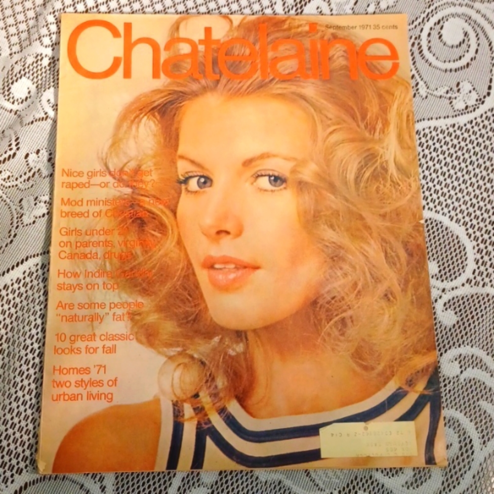 VINTAGE September 1971 Chatelaine magazine
